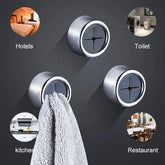 3PCS Non-Punch Dishcloth Storage Clips - Wall Hanging Towel Rack - Himpall
